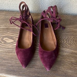 Frye suede ballet flats